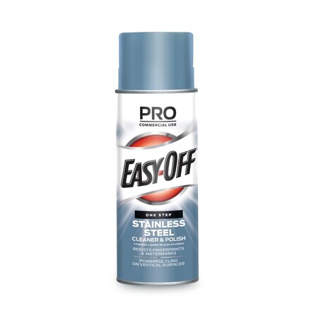 Professional Easy-Off Stainless Steel Cleaner and Polish, Liquid, 17 oz. Aerosol Can, PK6 62338-76461